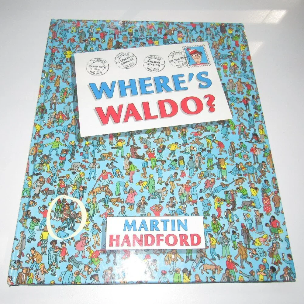 Vintage Where’s Waldo? Hardcover Puzzle Book • Martin Handford • 1987